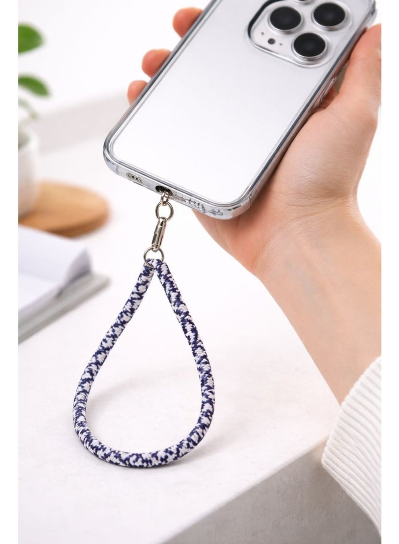 Colorful Heishi Beaded Phone Lanyard Wrist Strap - Polymer Clay Mobile Chain - Anti-Lost Hand Holder with Universal Transparent Patch for iPhone, Samsung & Android - Boho Aesthetic Accessories - Image 2